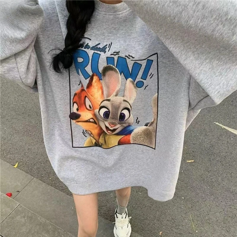 Judy & Nick Gray Oversized Sweatshirt - Graphic Text "RUN!!" Trendy Casual Dress-Length Long Sleeve Top
Judy & Nick Gray Oversized Sweatshirt - Graphic Text "RUN!!" Trendy Casual Dress-Length Long Sleeve Top