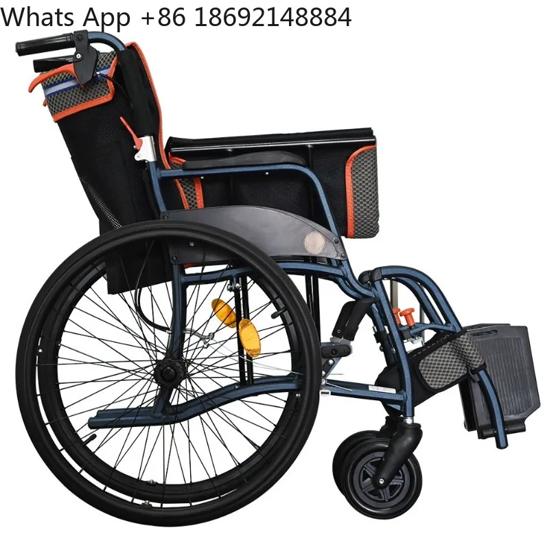 Manual wheelchair A3 large wheels magnesium alloy lightweight folding hand push wheelchair for the elderly
Manual wheelchair A3 large wheels magnesium alloy lightweight folding hand push wheelchair for the elderly