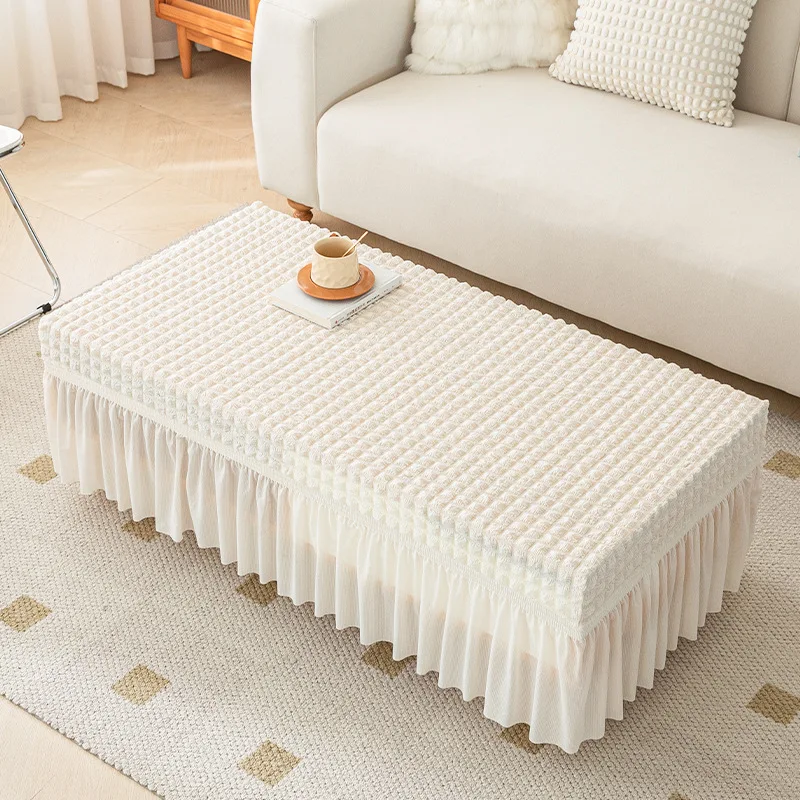 Solid Color Stretch Coffee Table Cover High Elastic Non-Slip All-Inclusive Placemat Seersucker Living Room Home Decoration
Solid Color Stretch Coffee Table Cover High Elastic Non-Slip All-Inclusive Placemat Seersucker Living Room Home Decoration