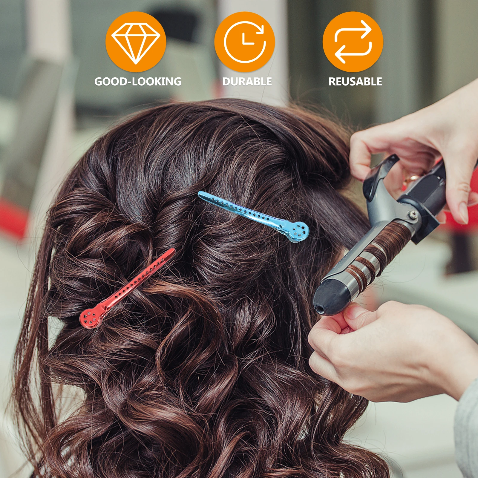 6Pcs Hair Cutting Sectioning Clips Colored Stainless Steel Durable Salon Hairdressing Styling Tools Professional Barber Hair
6Pcs Hair Cutting Sectioning Clips Colored Stainless Steel Durable Salon Hairdressing Styling Tools Professional Barber Hair