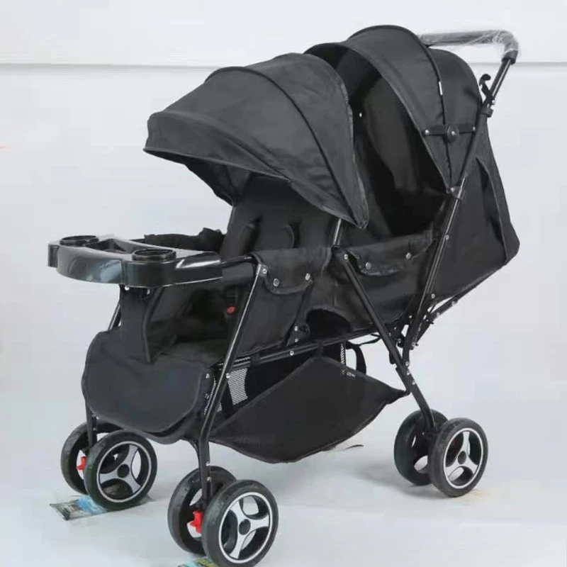 Extra-Wide Twin Stroller - Detachable Bassinet & Shock-Absorbing Wheels, Breathable Canopy for Comfortable Riding
Extra-Wide Twin Stroller - Detachable Bassinet & Shock-Absorbing Wheels, Breathable Canopy for Comfortable Riding