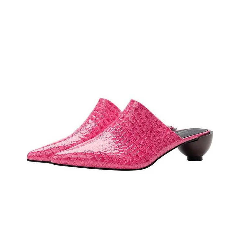 Sandals New European American Lady Slides Sexy Pointed Toe Ball Heel Slippers All Matched Women Summer Shoes Female Mules Shoe
Sandals New European American Lady Slides Sexy Pointed Toe Ball Heel Slippers All Matched Women Summer Shoes Female Mules Shoe