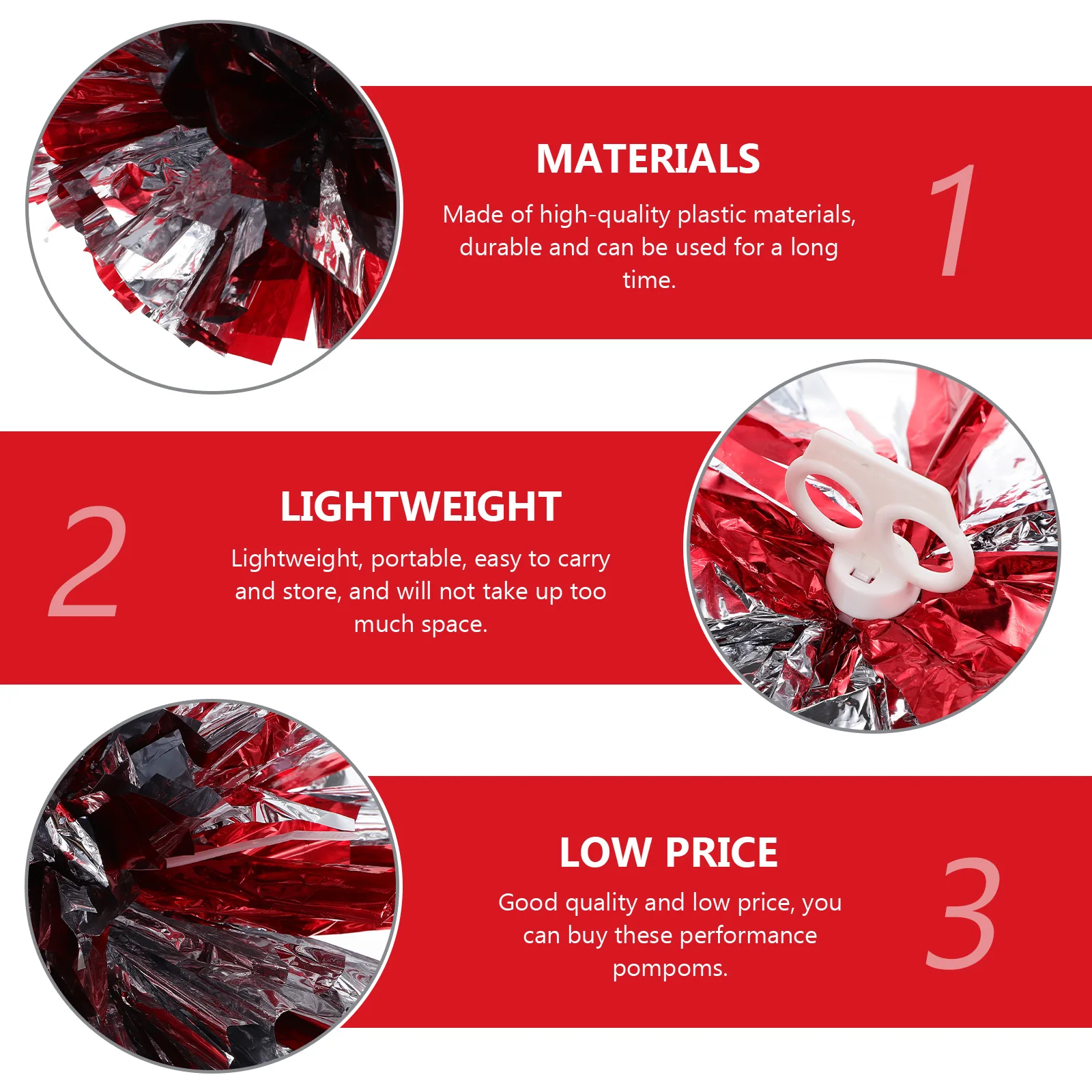 4pcs Cheerleading Poms Bright Colorful Dance Props For Sports Events Festival Party Performance Lightweight Team Cheering
4pcs Cheerleading Poms Bright Colorful Dance Props For Sports Events Festival Party Performance Lightweight Team Cheering