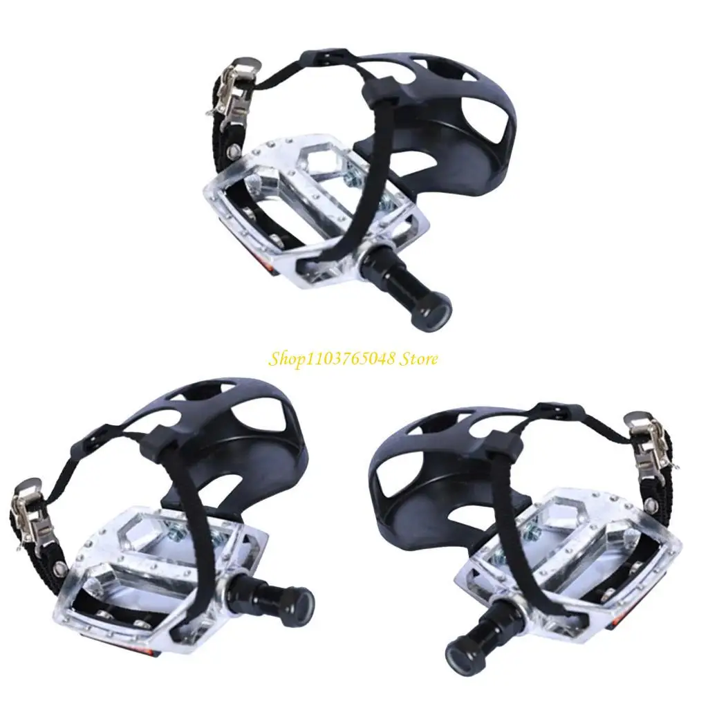 R53E Road Bike Pedals с носком и ремнями алюминиевые сплавы педали ноги велосипеды.
R53E Road Bike Pedals с носком и ремнями алюминиевые сплавы педали ноги велосипеды.