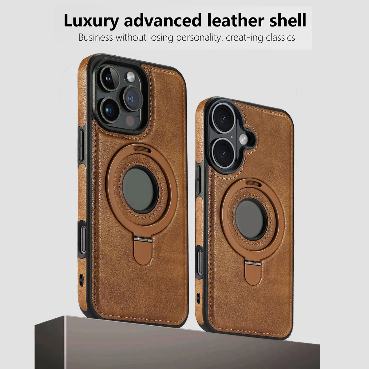 Retro PU Leather Magnetic Phone Case For iPhone 16 Pro Max 16 Plus, With Ring Holder
Retro PU Leather Magnetic Phone Case For iPhone 16 Pro Max 16 Plus, With Ring Holder