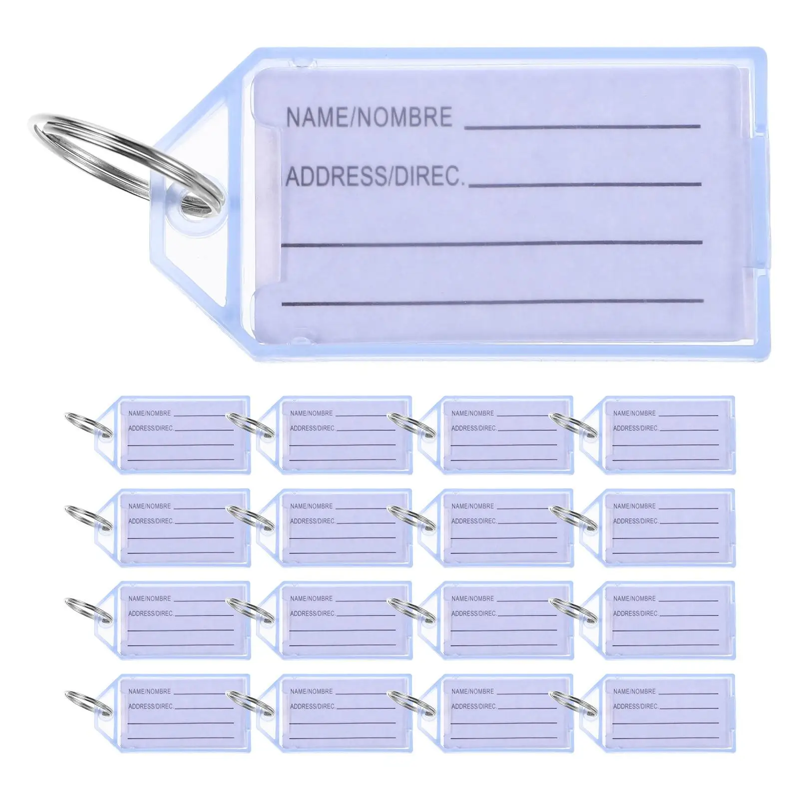 30 Pcs Key Card Labels Plastic Classification Plates Keychain Rings Durable Flip Cover Suitcase Luggage Identifiers Marks Travel
30 Pcs Key Card Labels Plastic Classification Plates Keychain Rings Durable Flip Cover Suitcase Luggage Identifiers Marks Travel