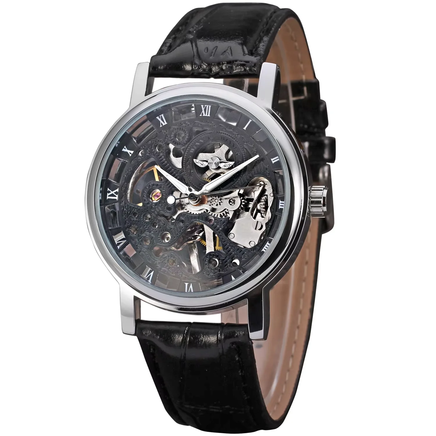 T-WINNER WATCH black surface Roman numerals digital dial unique reverse black leather strap men's mechanical watch
T-WINNER WATCH black surface Roman numerals digital dial unique reverse black leather strap men's mechanical watch