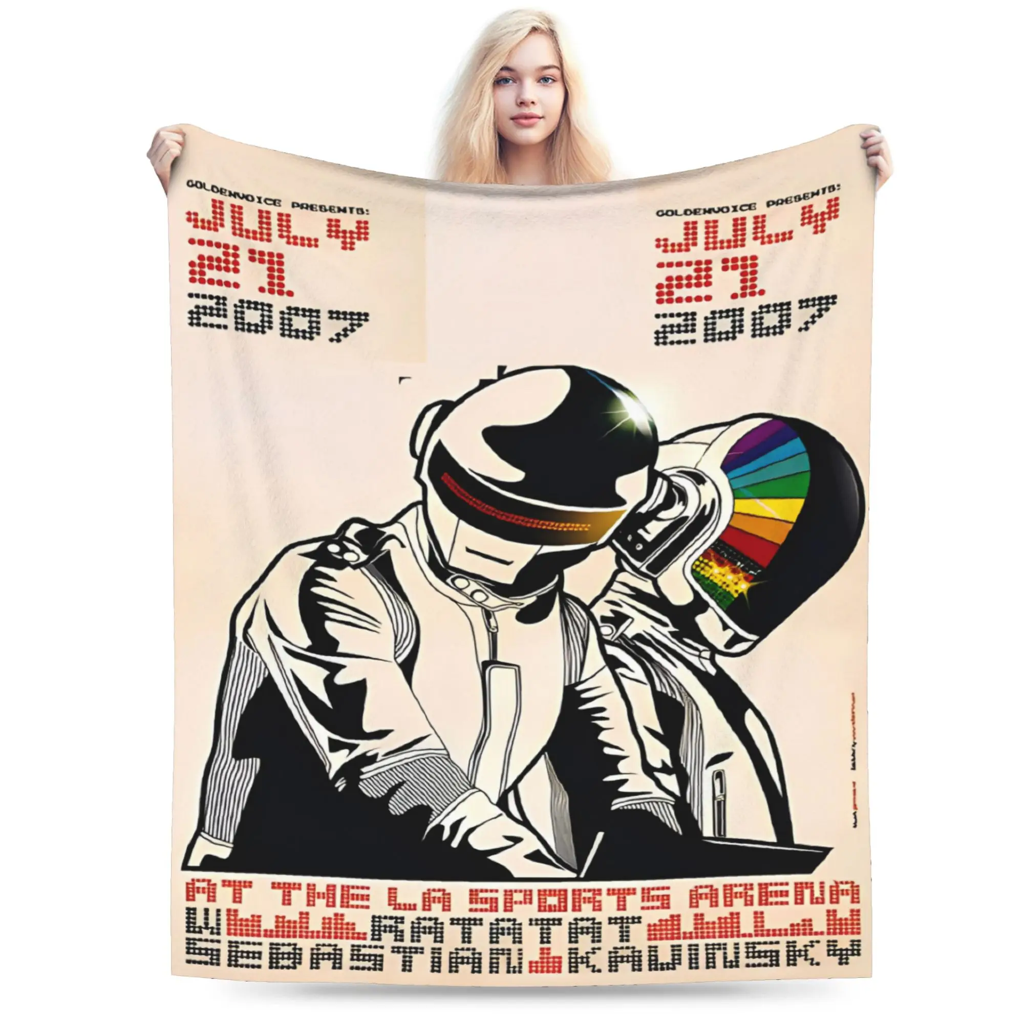 France Band D-Daft P-Punk Blankets Quality Soft Warm Bedding Throws Winter Decorative Couch Chair Street Trend Bedspread
France Band D-Daft P-Punk Blankets Quality Soft Warm Bedding Throws Winter Decorative Couch Chair Street Trend Bedspread
