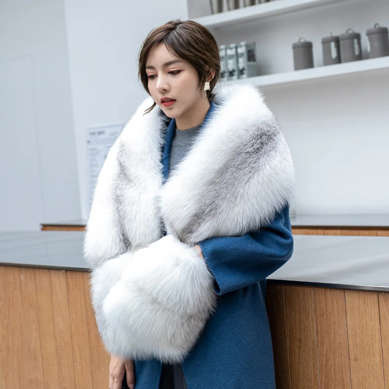 100% Genuine Natural Real Fox Fur Scarf Bib Ring Women Warm Doublesided Full Fox Fur Long Shawl Winter Luxury Outdoor Scarves
100% Genuine Natural Real Fox Fur Scarf Bib Ring Women Warm Doublesided Full Fox Fur Long Shawl Winter Luxury Outdoor Scarves