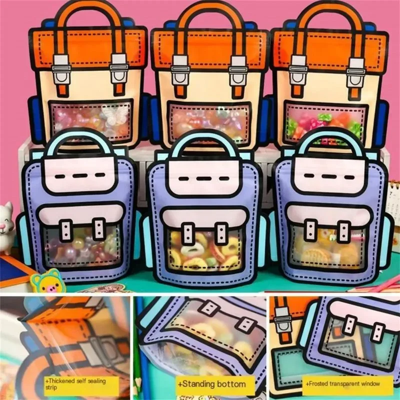 10/20pcsCartoon School Bags Shape Cookie Candy Bag Plastic Sealing Bag DIY Gifts Packaging Handbag Pouch for Kids Birthday Party
10/20pcsCartoon School Bags Shape Cookie Candy Bag Plastic Sealing Bag DIY Gifts Packaging Handbag Pouch for Kids Birthday Party