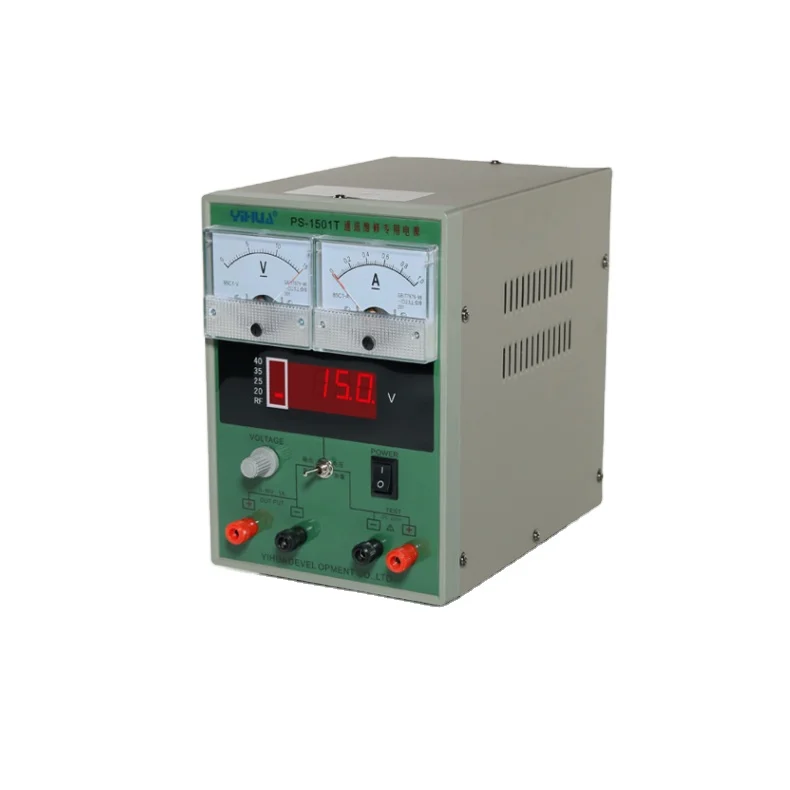 YIHUA 1501T 15V 1A Repair Small Mobile Dc Power Supply
YIHUA 1501T 15V 1A Repair Small Mobile Dc Power Supply