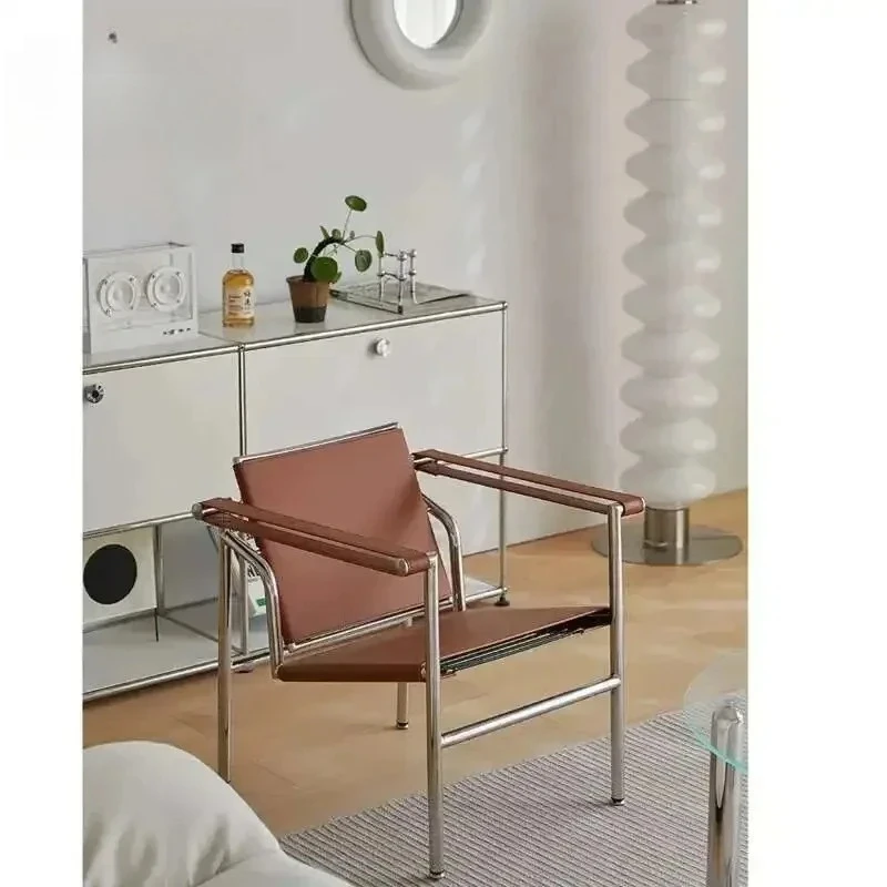 m Lounge Leisure PU Leather Cow Leather Stainless Steel Frame Chair for Living Room Style Armchair Chair m
m Lounge Leisure PU Leather Cow Leather Stainless Steel Frame Chair for Living Room Style Armchair Chair m