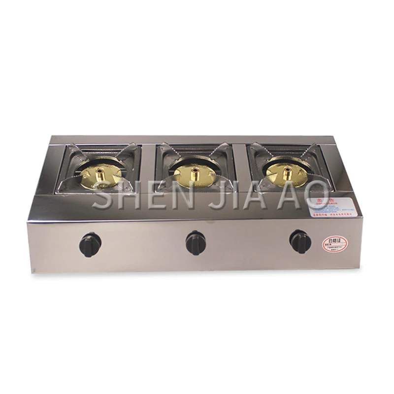 Commercial three-hole gas stove Stainless steel stove Energy-saving furnace Firepower Hotel kitchen gas stove
Commercial three-hole gas stove Stainless steel stove Energy-saving furnace Firepower Hotel kitchen gas stove