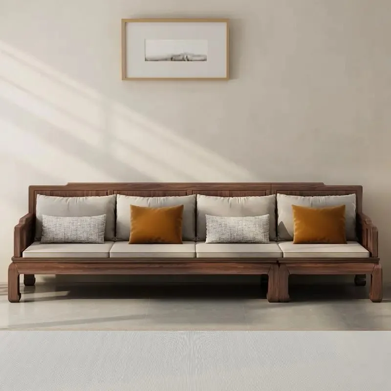 New South American walnut new Chinese-style corner concubine solid wood sofa household size apartment pure living room Foshan
New South American walnut new Chinese-style corner concubine solid wood sofa household size apartment pure living room Foshan