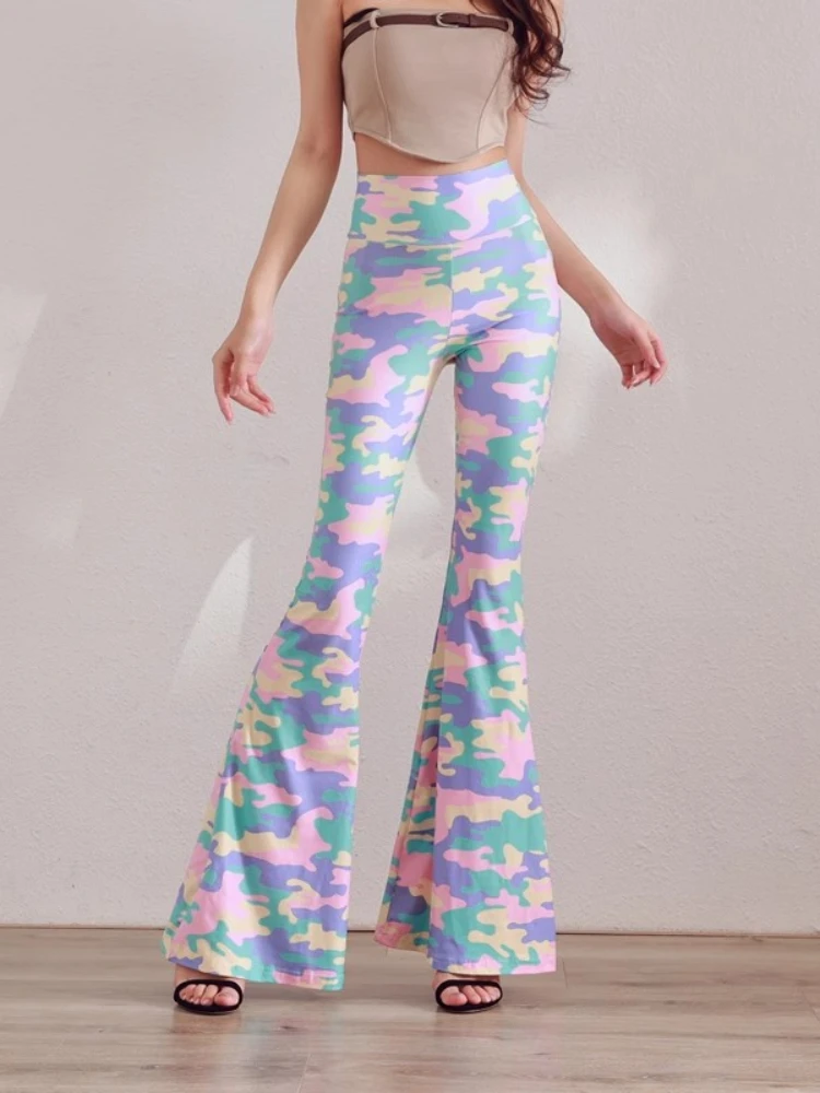 Printed Flared Pants Fashion Y2k Snake Pattern Micro-Pants Spring New High Waist Stretch Sexy Women Pant Fitness Sports Trousers
Printed Flared Pants Fashion Y2k Snake Pattern Micro-Pants Spring New High Waist Stretch Sexy Women Pant Fitness Sports Trousers