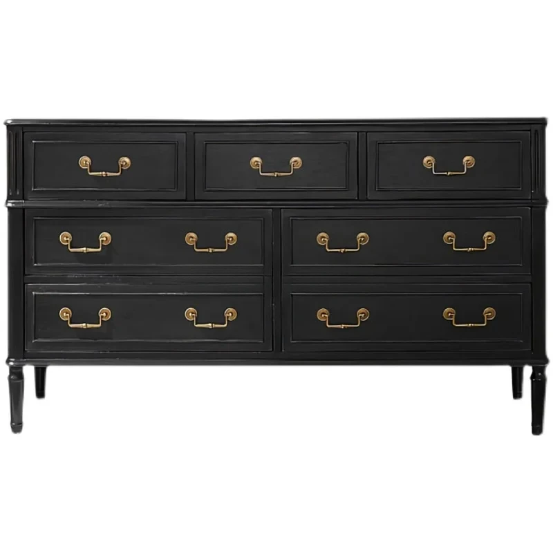American rural retro style solid wood chest cabinet, entrance cabinet, simple bedroom drawer cabinet
American rural retro style solid wood chest cabinet, entrance cabinet, simple bedroom drawer cabinet