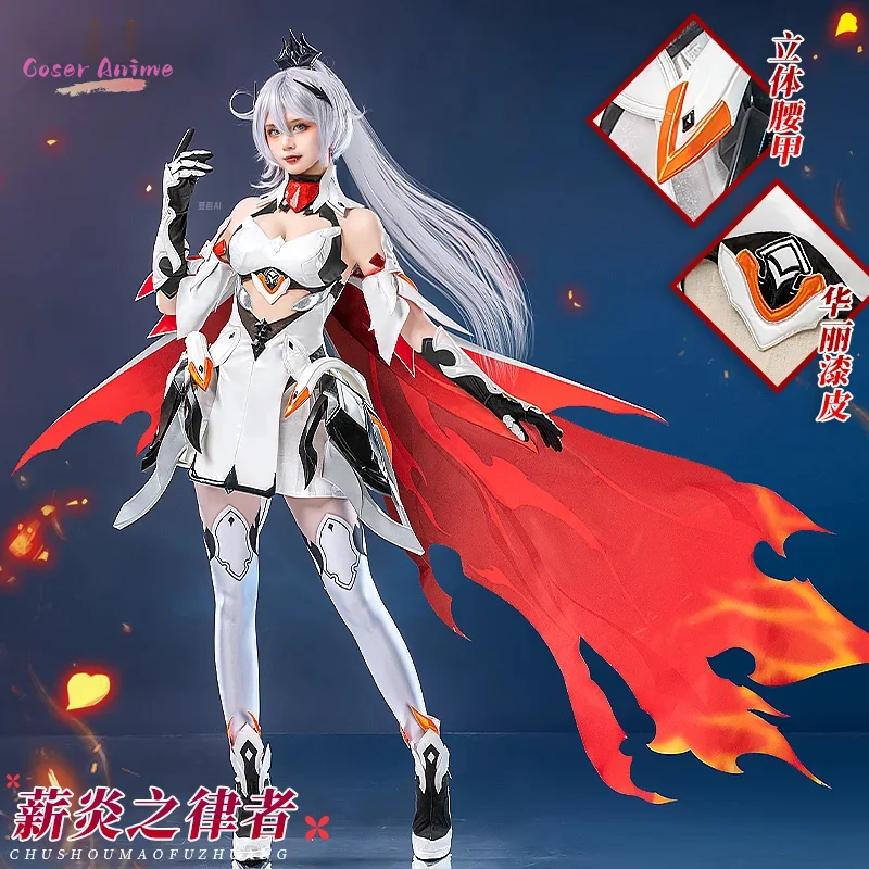 Coser Game Honkai Impact 3, Киана Каслана, карнавальный костюм, униформа, Хэллоуин, карнавал, вечеринка, Рождественская одежда для ролевых игр, одежда
Coser Game Honkai Impact 3, Киана Каслана, карнавальный костюм, униформа, Хэллоуин, карнавал, вечеринка, Рождественская одежда для ролевых игр, одежда