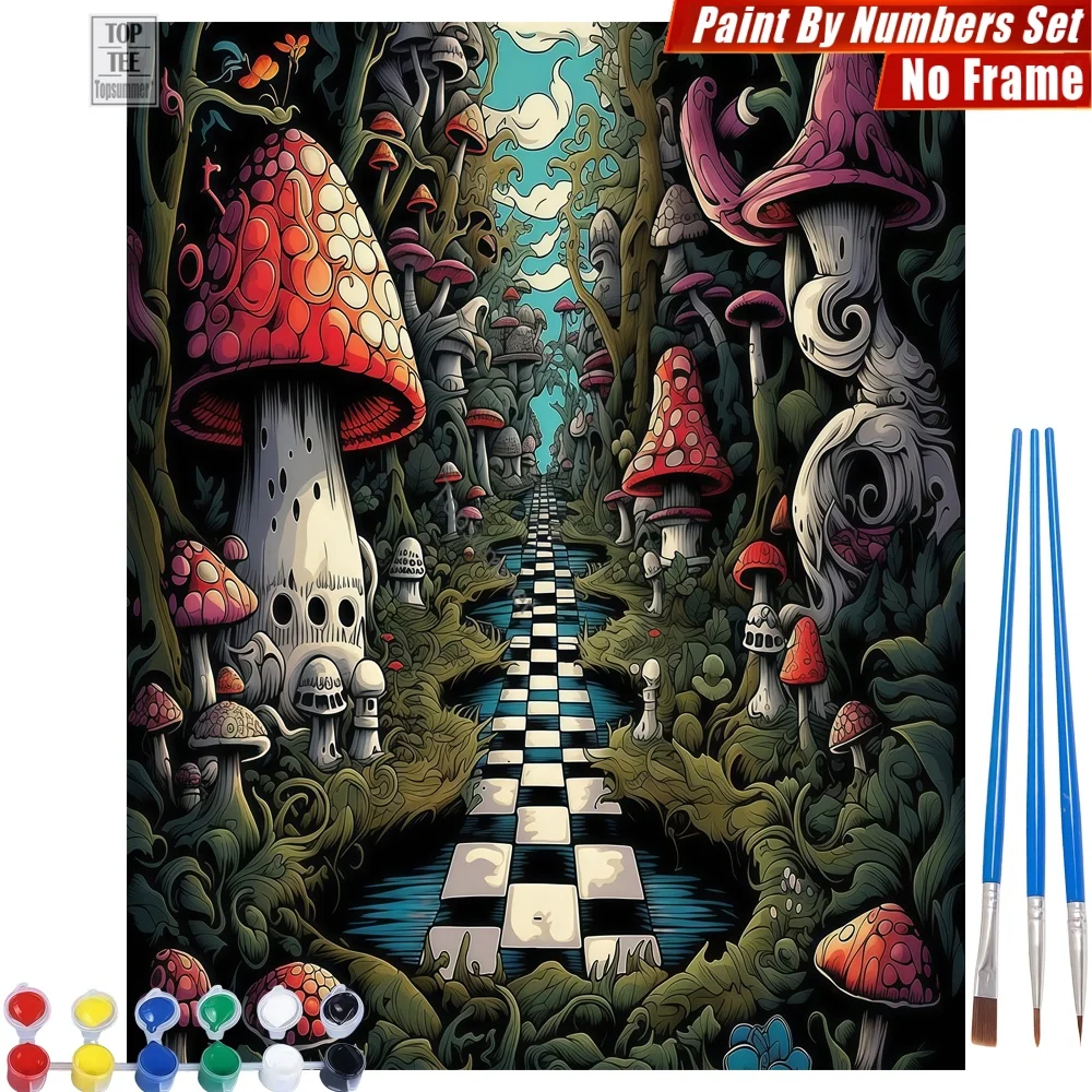 Mushroom Path Night DIY Painting By Numbers Set - Mushroom Path Fantasy Home Bedroom Decor Teacher'S Day Gift For Teacher
Mushroom Path Night DIY Painting By Numbers Set - Mushroom Path Fantasy Home Bedroom Decor Teacher'S Day Gift For Teacher