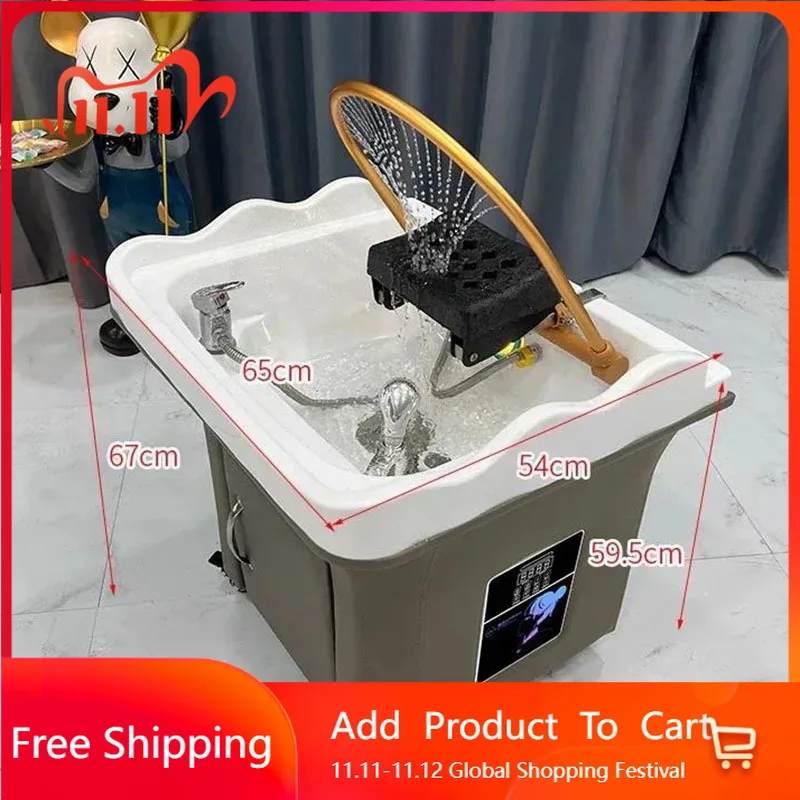 Commercial Portable Shampoo Sink Elegant Shampo Chair Shampoo Bed Station Water Circulation Korean Cama Champú Unique Furniture
Commercial Portable Shampoo Sink Elegant Shampo Chair Shampoo Bed Station Water Circulation Korean Cama Champú Unique Furniture