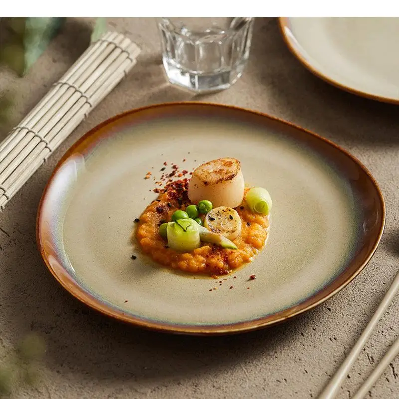Ceramic Pasta Steak Plate Snack Dessert Pan Restaurant Irregular Shape Tableware Cooking Dishes Specialty Dinner Plates
Ceramic Pasta Steak Plate Snack Dessert Pan Restaurant Irregular Shape Tableware Cooking Dishes Specialty Dinner Plates