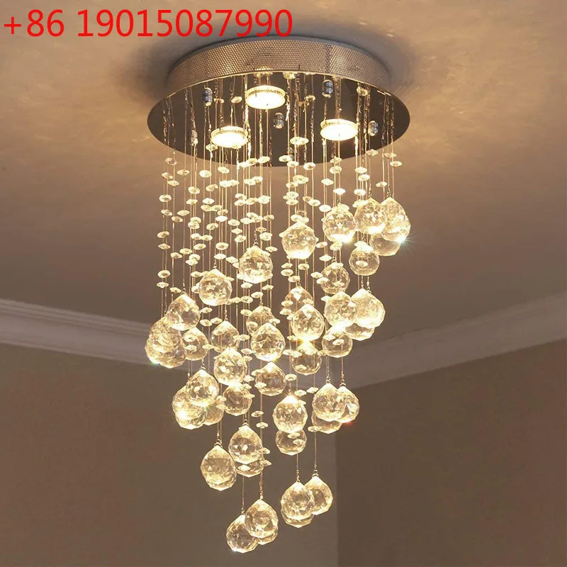 Light luxury bedroom ceiling lamp round crystal chandelier creative personality atmosphere living room creative lamps
Light luxury bedroom ceiling lamp round crystal chandelier creative personality atmosphere living room creative lamps