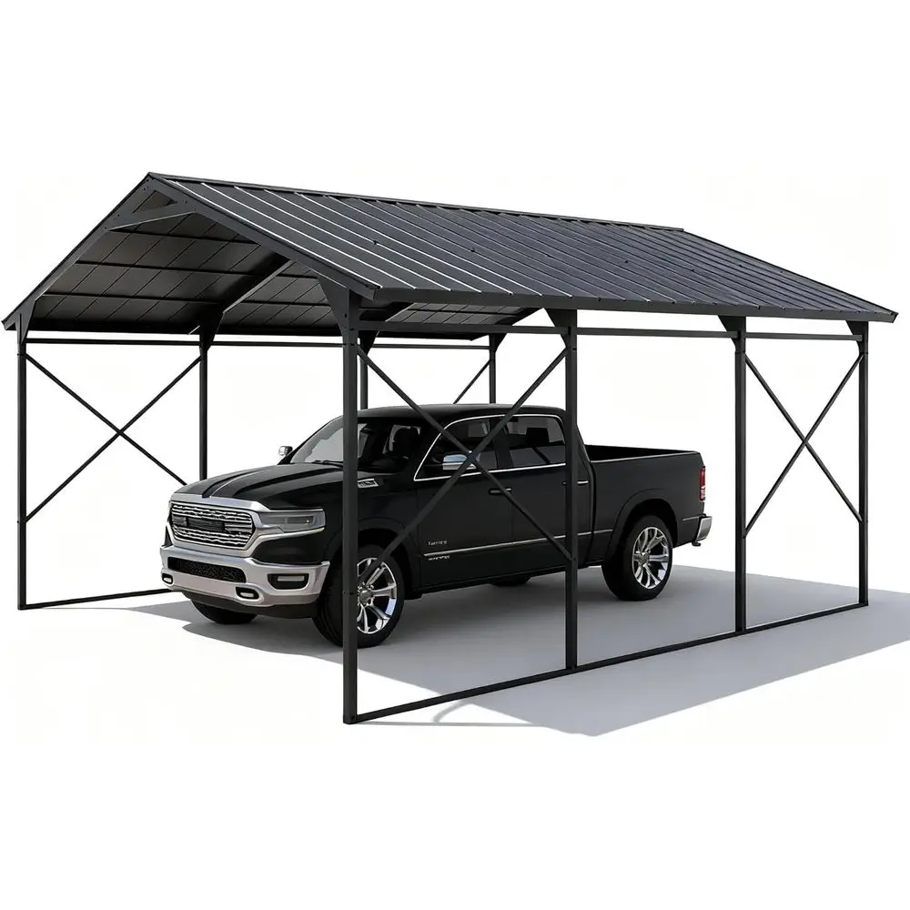 12X22T Metal Carport Outdoor Carport Heavy Galvanized Garage Car Shelter with Enhanced Base and Roo, Duty Garage Shelter or Cars
12X22T Metal Carport Outdoor Carport Heavy Galvanized Garage Car Shelter with Enhanced Base and Roo, Duty Garage Shelter or Cars