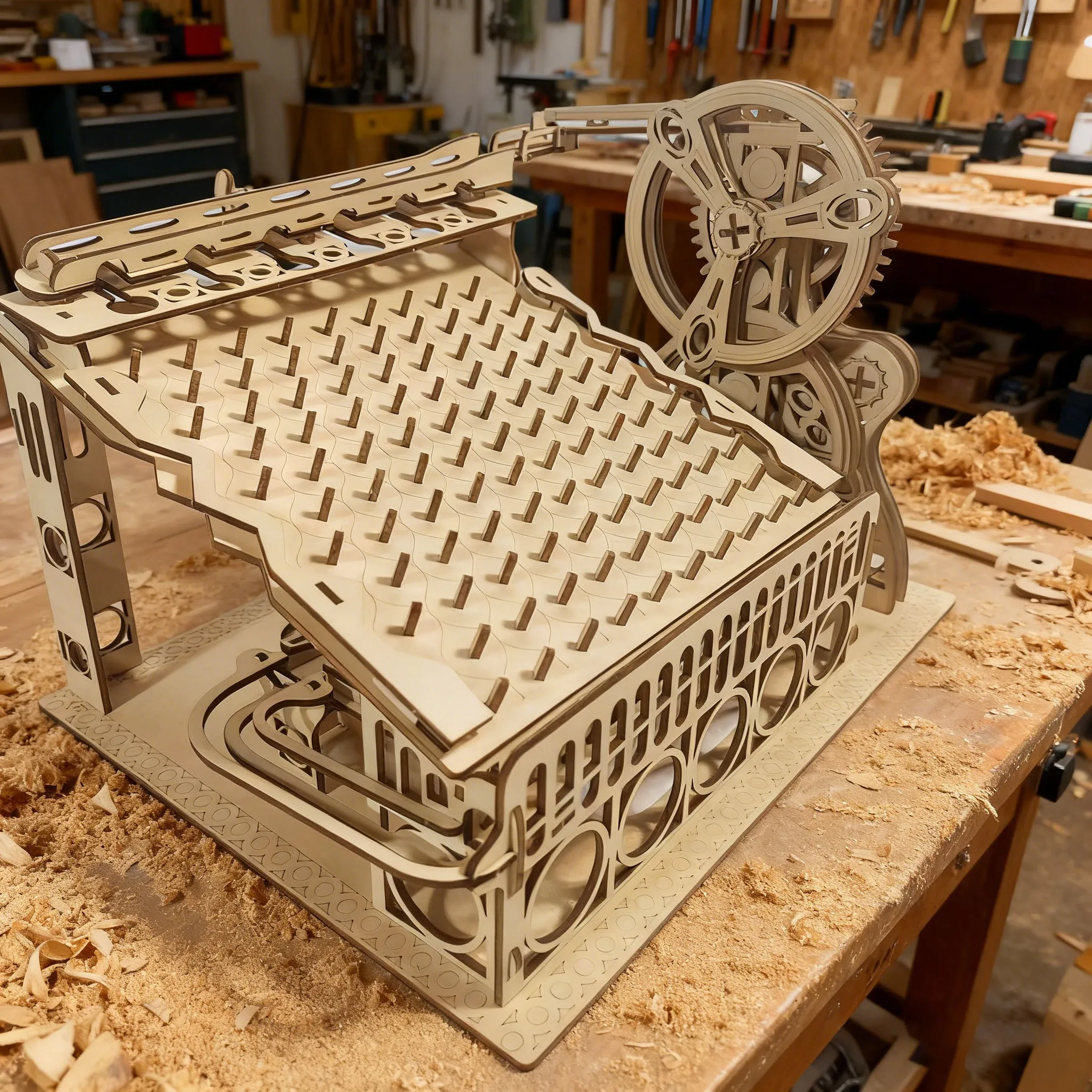 DIY деревянная механическая модель слайда, комплект 3D-головоломки, строительный забавный набор, деревянные строительные блоки, улучшающие ручную разрушение
DIY деревянная механическая модель слайда, комплект 3D-головоломки, строительный забавный набор, деревянные строительные блоки, улучшающие ручную разрушение