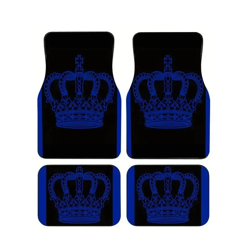 4Pcs Blue Crown Black Anti-Slip Waterproof Car Floor Mats Royal Style Foot Liners Auto Interior Accessories for All Cars
4Pcs Blue Crown Black Anti-Slip Waterproof Car Floor Mats Royal Style Foot Liners Auto Interior Accessories for All Cars