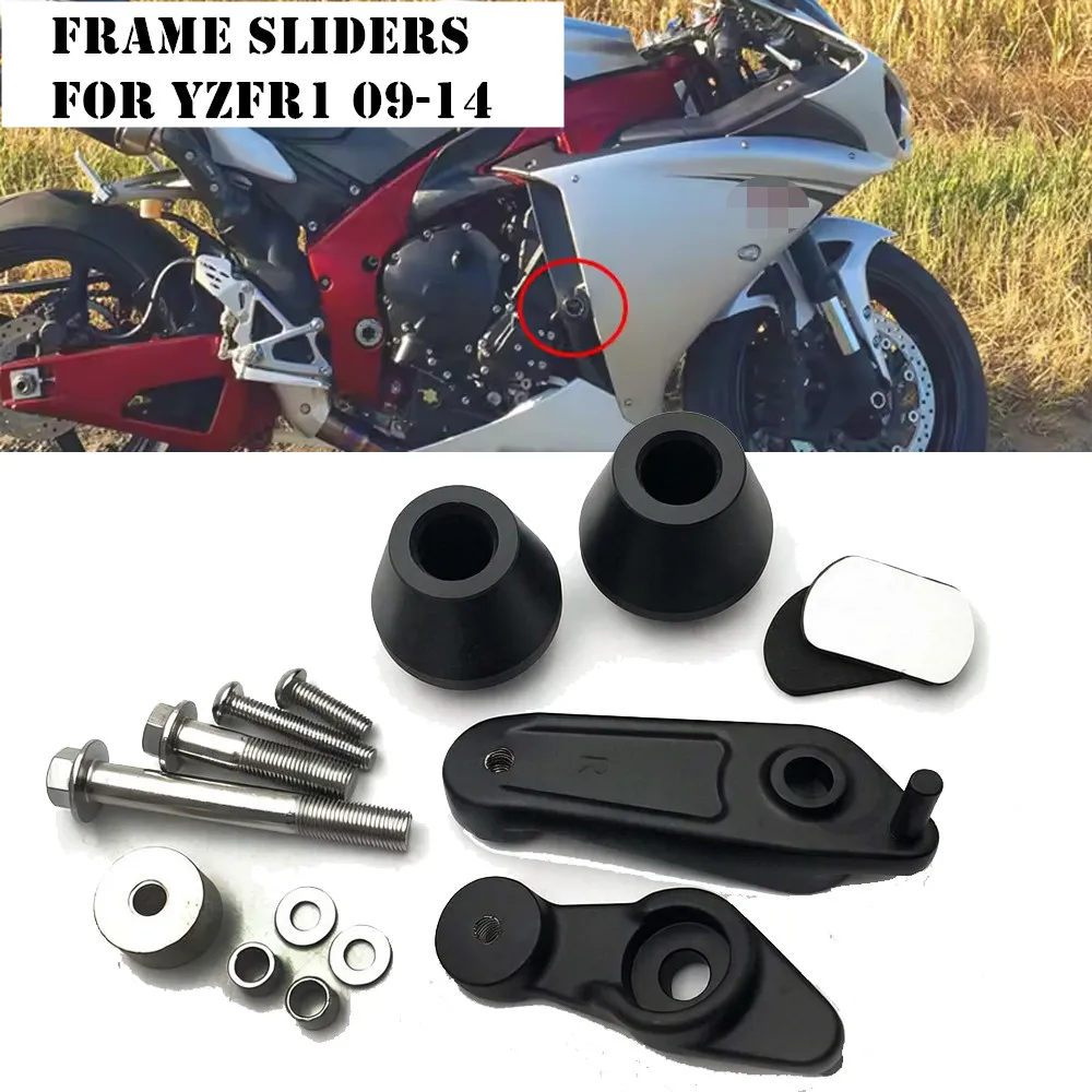 Motorcycle Black/Carbon Frame Sliders Crash Falling Protection Block Fit for Yamaha YZF-R1 YZFR1 2009-2014 2010 2011 2012 2013
Motorcycle Black/Carbon Frame Sliders Crash Falling Protection Block Fit for Yamaha YZF-R1 YZFR1 2009-2014 2010 2011 2012 2013