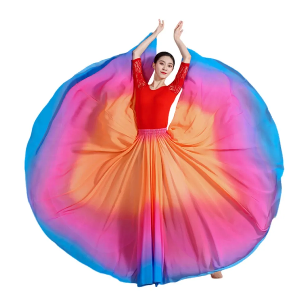 720 Degree Dance Training Skirt Gradient Color Big Swing Large Swing Skirt Party Performance Classical Dance Skirt Carnival
720 Degree Dance Training Skirt Gradient Color Big Swing Large Swing Skirt Party Performance Classical Dance Skirt Carnival