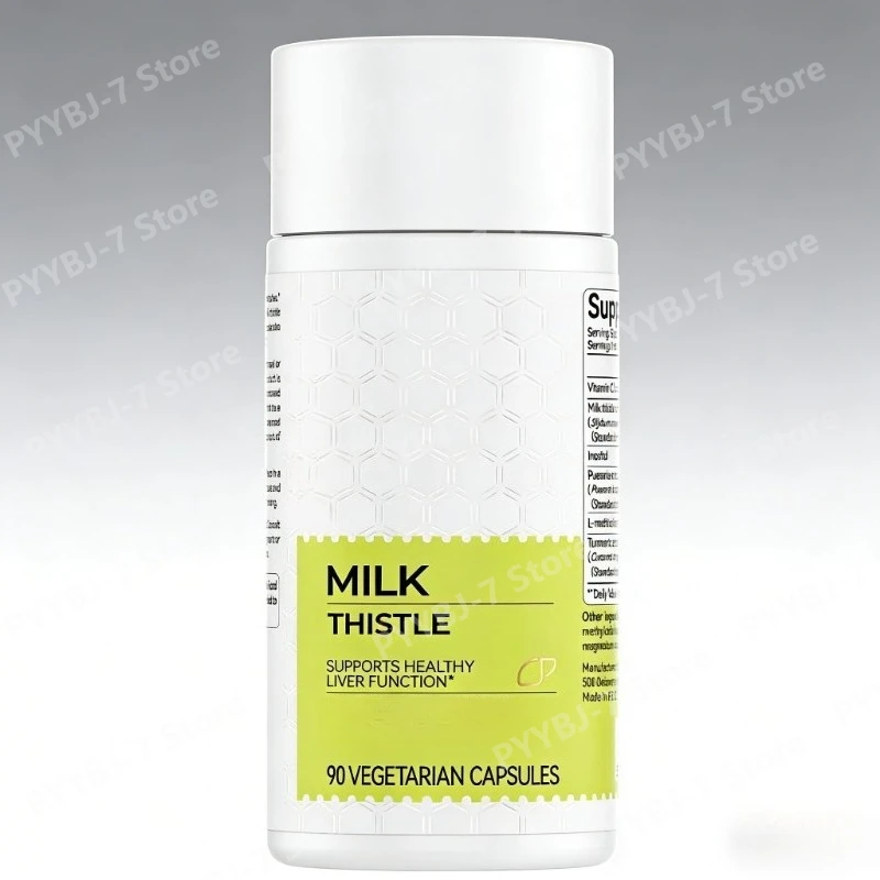 Milk Thistle Capsules with Vitamin C Inositol Pueraria Liver Detox Repair Support Antioxidant Support 90 Capsules
Milk Thistle Capsules with Vitamin C Inositol Pueraria Liver Detox Repair Support Antioxidant Support 90 Capsules