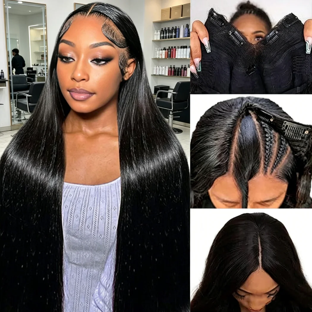 V Part Wigs Straight Vietnamese Virgin Human Hair Wigs for Black Women Upgrade U Part Wigs Glueless Wig V Shape Wig No Leave Out
V Part Wigs Straight Vietnamese Virgin Human Hair Wigs for Black Women Upgrade U Part Wigs Glueless Wig V Shape Wig No Leave Out