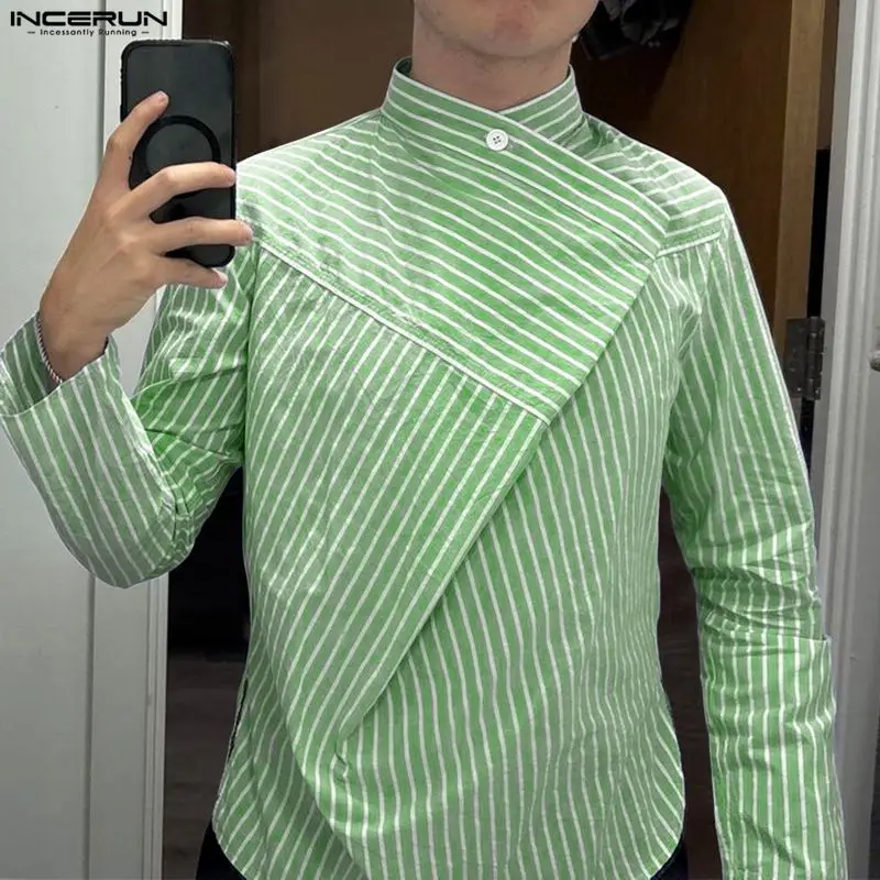 INCERUN Men's Striped Shirts Long Sleeve Oversize Streetwear Menswear Clothing Tops 2026 Fashion Casual Shirts For Man Camisa
INCERUN Men's Striped Shirts Long Sleeve Oversize Streetwear Menswear Clothing Tops 2026 Fashion Casual Shirts For Man Camisa