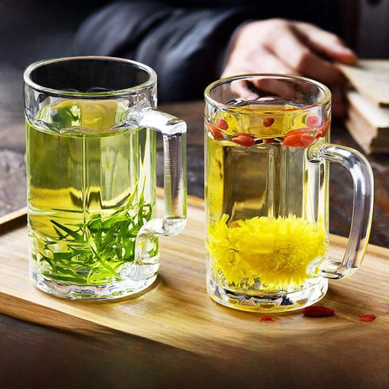 Thickened Tempered Glass Cup with Handle for Tea Brewing And Beer Drinking Lead-Free High Temperature Resistant Large Capacity
Thickened Tempered Glass Cup with Handle for Tea Brewing And Beer Drinking Lead-Free High Temperature Resistant Large Capacity