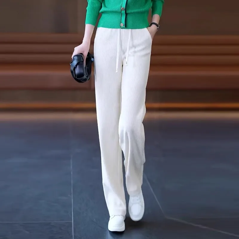 Narrow Pants for Women, and Winter, Fleece-Lined, Draped, Loose-Fit, Slimming, Straight-Leg, Casual Pants
Narrow Pants for Women, and Winter, Fleece-Lined, Draped, Loose-Fit, Slimming, Straight-Leg, Casual Pants