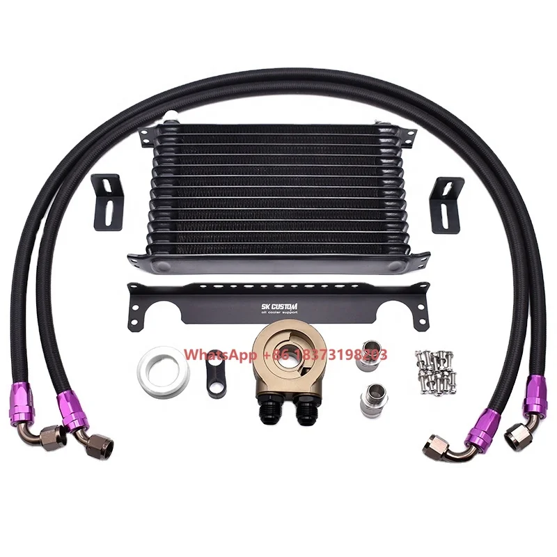 Manufacturer Universal 13 Row Aluminum Engine Oil Cooler Kit With Single Adapter Japanese Style
Manufacturer Universal 13 Row Aluminum Engine Oil Cooler Kit With Single Adapter Japanese Style