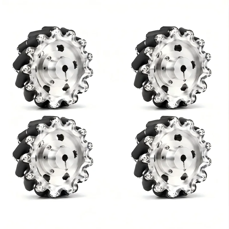 100kg Load 152mm 6 inches 4PCS Mecanum Wheel with 4pcs 8mm D Hub Enhanced Couplings for Robot Car Platform Omnidirectional Wheel
100kg Load 152mm 6 inches 4PCS Mecanum Wheel with 4pcs 8mm D Hub Enhanced Couplings for Robot Car Platform Omnidirectional Wheel
