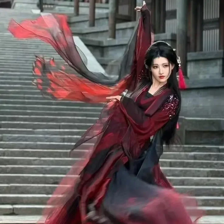 Autumn Hanfu Cinnabar Warring States Ancient Style Ancient Costume 2026 new Improvement Daily Fairy Spirit Red Suit Same Dance
Autumn Hanfu Cinnabar Warring States Ancient Style Ancient Costume 2026 new Improvement Daily Fairy Spirit Red Suit Same Dance