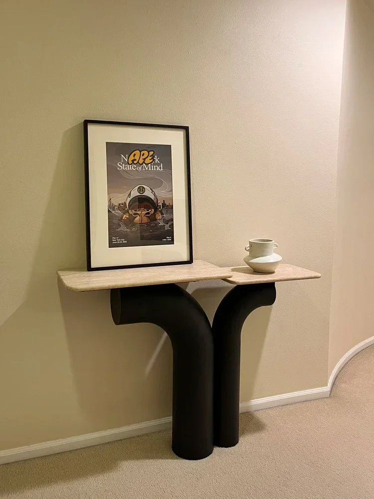 JJsmt1 Creative Marble Entrance Table Nordic Long Narrow Table Light Luxury Entrance Platform Travertine Wall Narrow Table
JJsmt1 Creative Marble Entrance Table Nordic Long Narrow Table Light Luxury Entrance Platform Travertine Wall Narrow Table