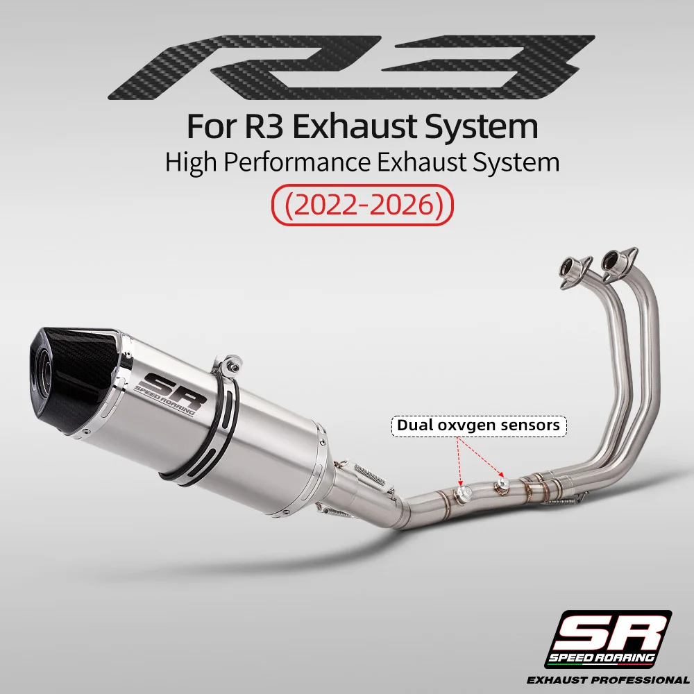 Full Exhaust System Pipe Front Middle Pipe with 2 Oxygen Sensors Slip-On for YZF MT03 R25 R3 Motorcycle Performance Upgrade
Full Exhaust System Pipe Front Middle Pipe with 2 Oxygen Sensors Slip-On for YZF MT03 R25 R3 Motorcycle Performance Upgrade