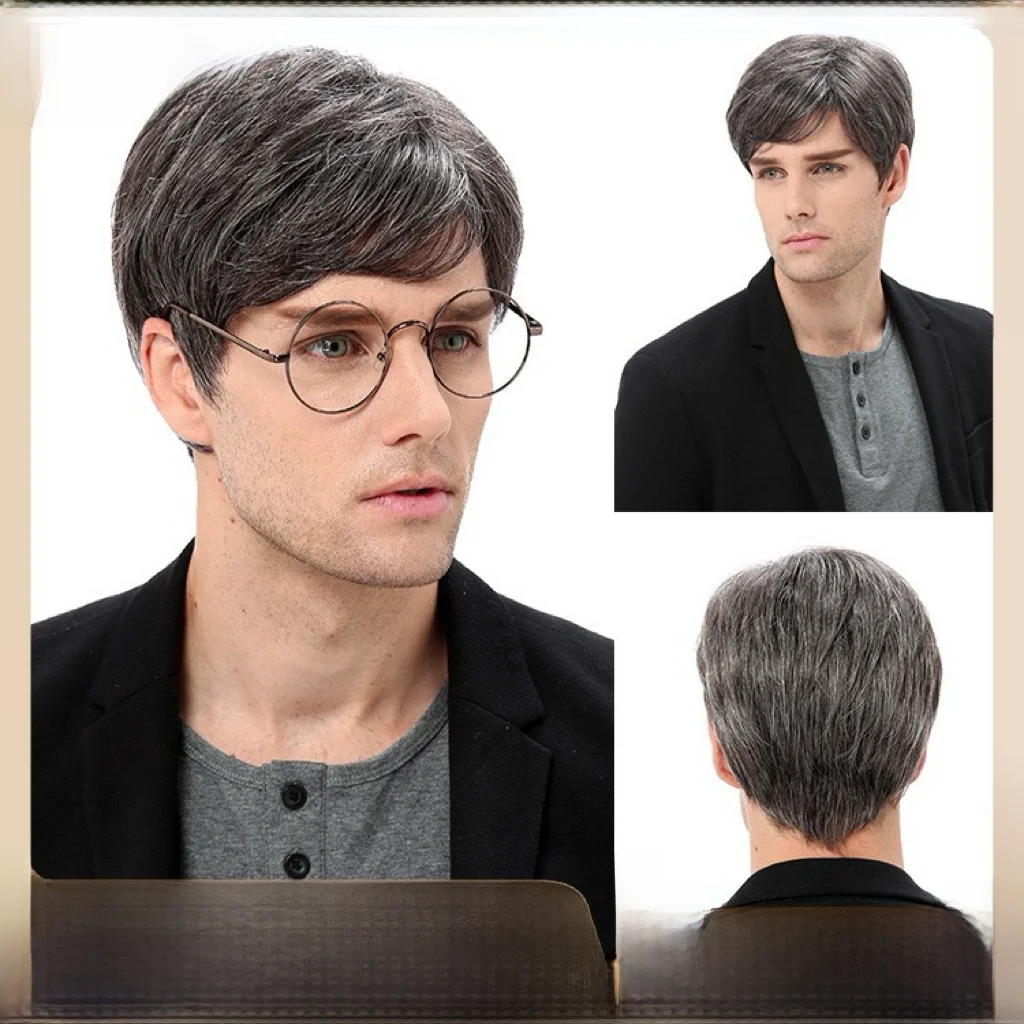 Anti-Aging Men's Wig Faionable Side Bangs Fluffy ort Straight Hair Basic Paaging Matte High-Temperature Silk Hair
Anti-Aging Men's Wig Faionable Side Bangs Fluffy ort Straight Hair Basic Paaging Matte High-Temperature Silk Hair