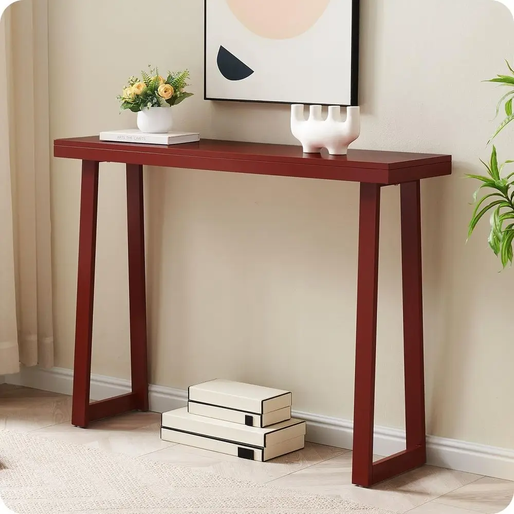 44 Red Wooden Entryway Table for Hallway, Living Room, or Behind Sofa - Space-Saving Accent Furniture
44 Red Wooden Entryway Table for Hallway, Living Room, or Behind Sofa - Space-Saving Accent Furniture
