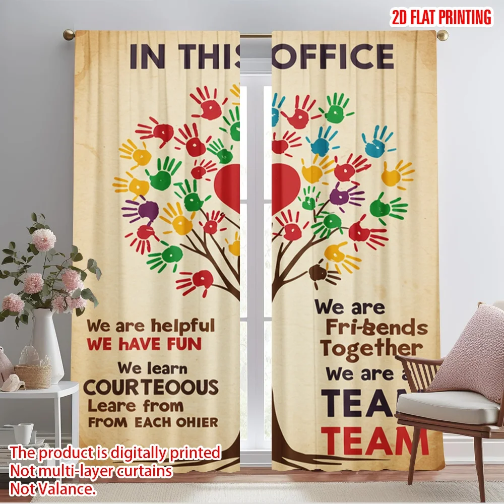 2pcs 2D flat printing Drapes Office decor inspirational tree hands Fabric Without Electricity Festive Curtains for Holiday Home
2pcs 2D flat printing Drapes Office decor inspirational tree hands Fabric Without Electricity Festive Curtains for Holiday Home