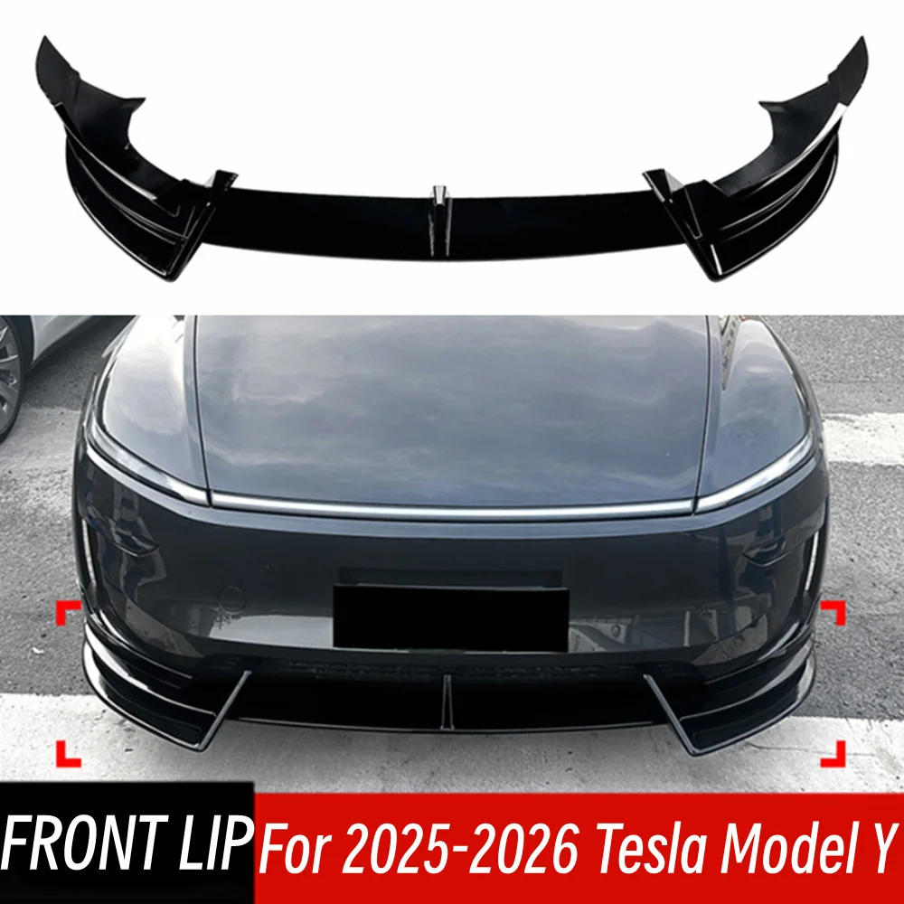 For 2025 2026 Tesla Model Y Front Bumper Lip Chin Splitter Diffuser Spoiler Car Protection Guard Exterior Tuning Accessoris Part
For 2025 2026 Tesla Model Y Front Bumper Lip Chin Splitter Diffuser Spoiler Car Protection Guard Exterior Tuning Accessoris Part