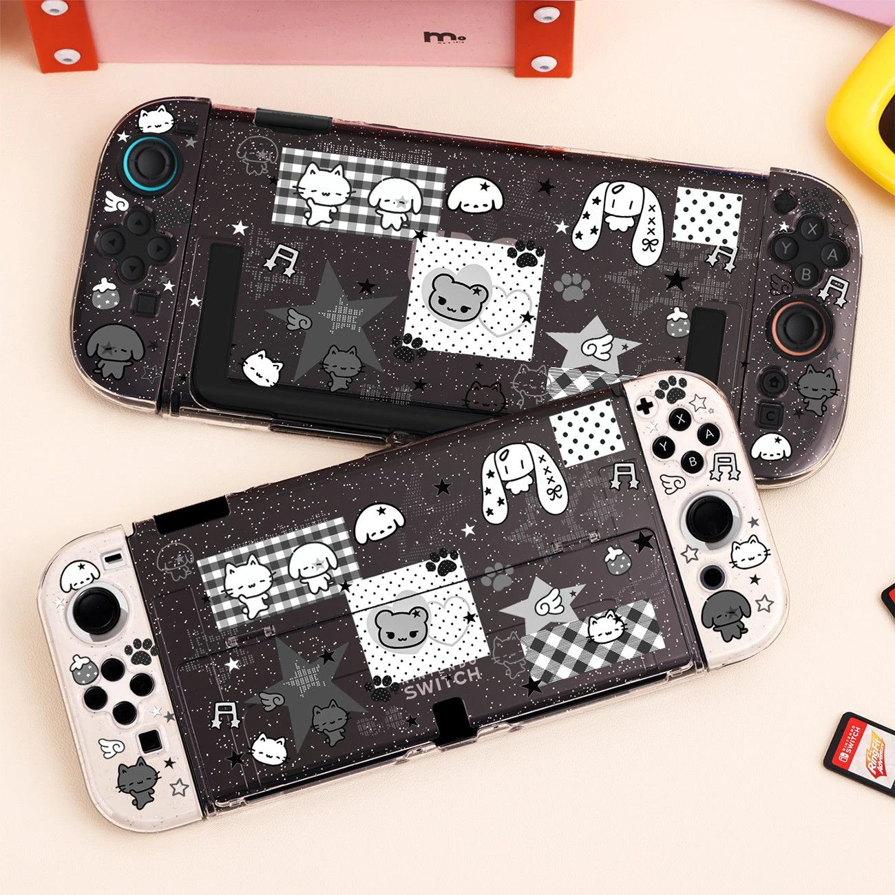 Cute Cartoon Protective Case for Nintendo Switch 2/OLED Console Joy-Con Transparent Glitter Game Console Case Gaming Accessories
Cute Cartoon Protective Case for Nintendo Switch 2/OLED Console Joy-Con Transparent Glitter Game Console Case Gaming Accessories