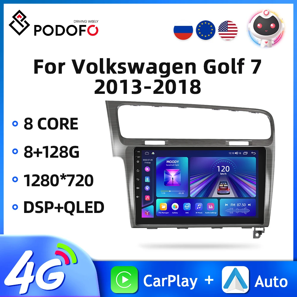 Podofo 2Din Android Car Radio For Volkswagen Golf 7 2013-2018 10.1'' Multimedia Video Player GPS WIFI Carplay 2din Car Stereo
Podofo 2Din Android Car Radio For Volkswagen Golf 7 2013-2018 10.1'' Multimedia Video Player GPS WIFI Carplay 2din Car Stereo
