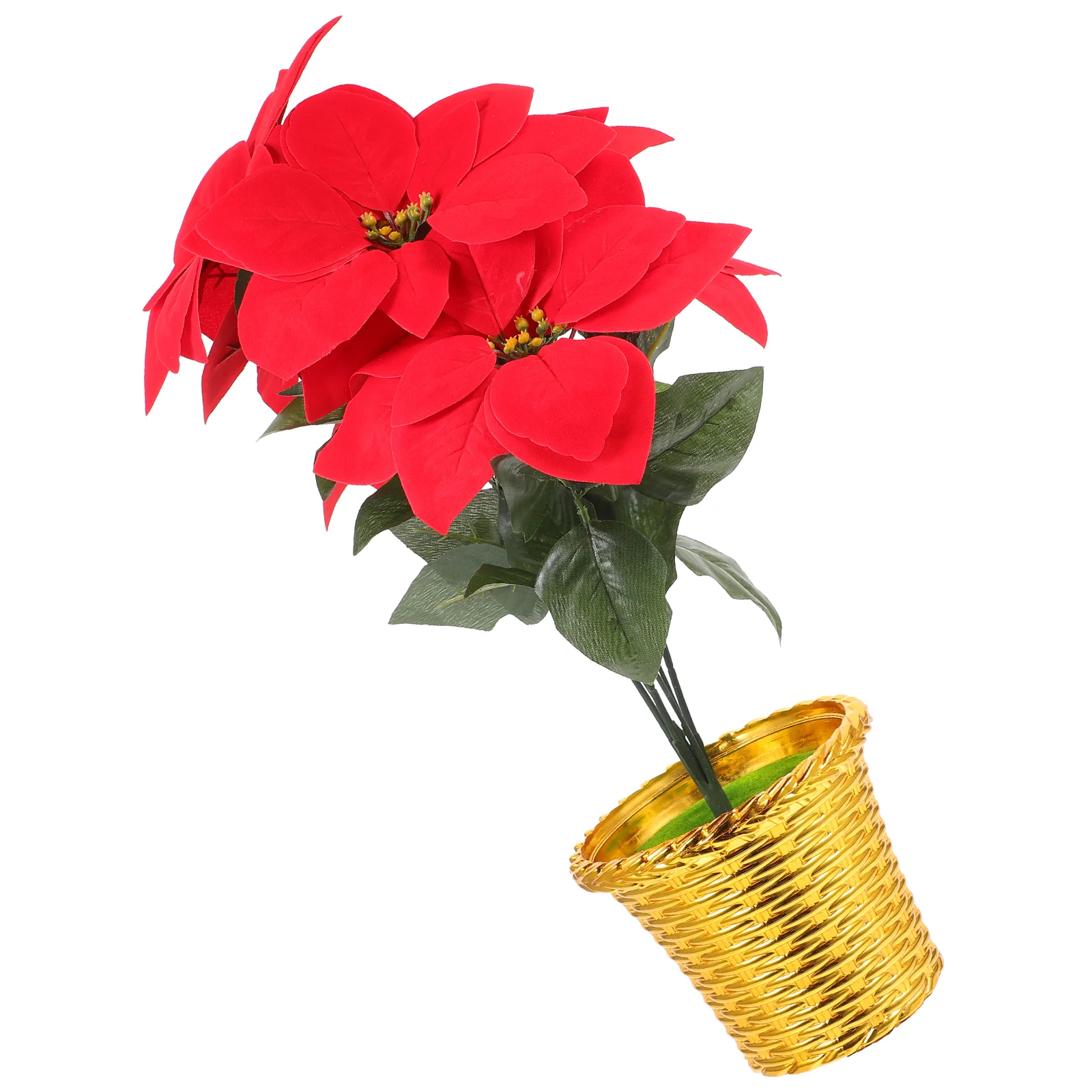 Indoor Plants Christmas Decoration Flowers Fake Poinsettia Potted Xmas Ornament Tree Red
Indoor Plants Christmas Decoration Flowers Fake Poinsettia Potted Xmas Ornament Tree Red