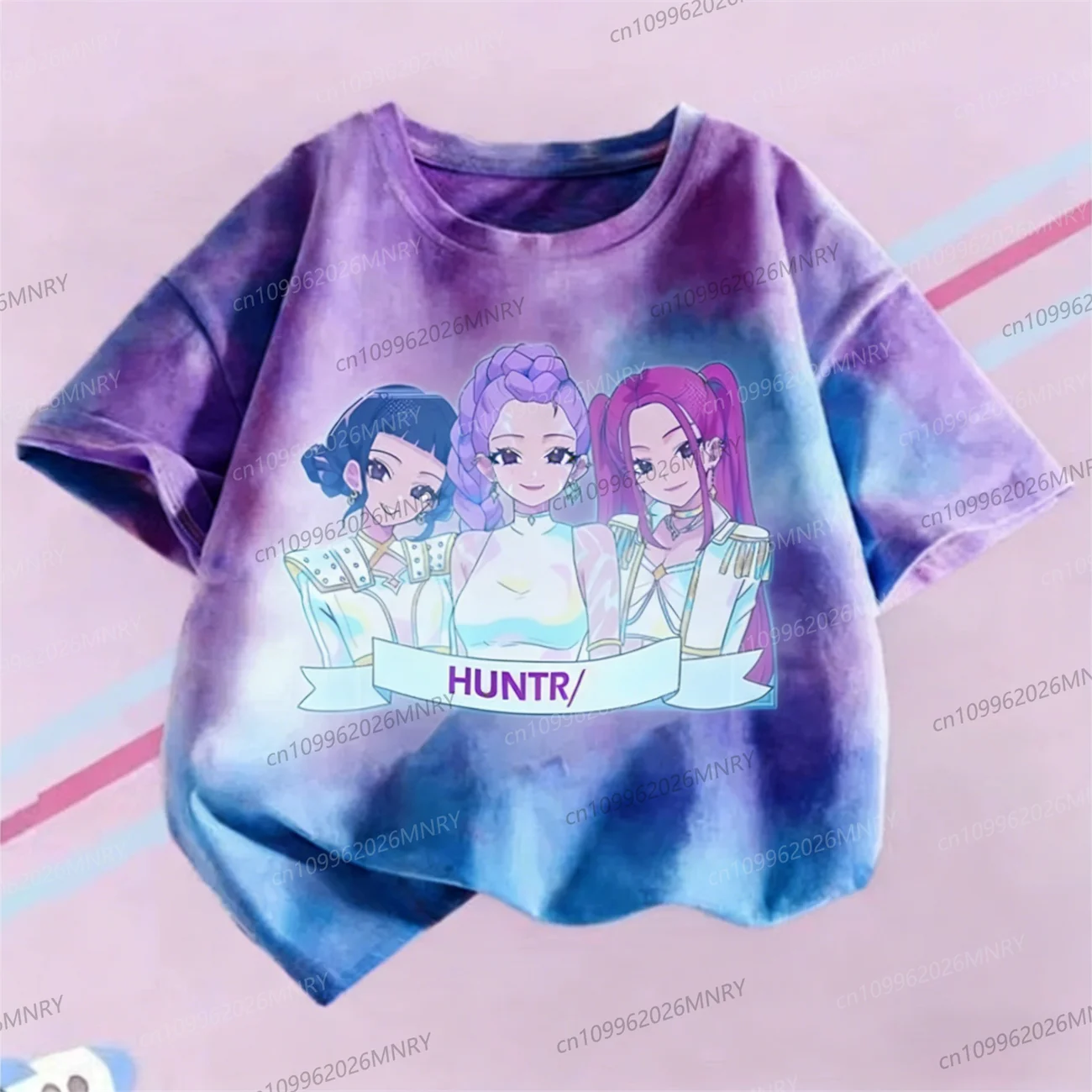 Футболка KPop Demon Hunters, детская фиолетовая футболка с эффектом тай-дай, одежда с круглым вырезом для девочек, летняя одежда для девочек, подарок, детская футболка с короткими рукавами
Футболка KPop Demon Hunters, детская фиолетовая футболка с эффектом тай-дай, одежда с круглым вырезом для девочек, летняя одежда для девочек, подарок, детская футболка с короткими рукавами