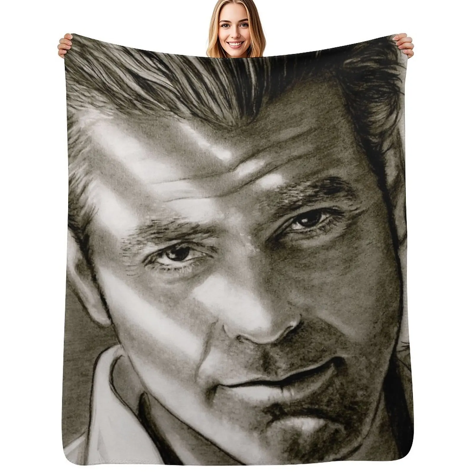 G. Clooney in black and white Throw Blanket Multi Use Warm Blanket for Living Room Bedroom
G. Clooney in black and white Throw Blanket Multi Use Warm Blanket for Living Room Bedroom