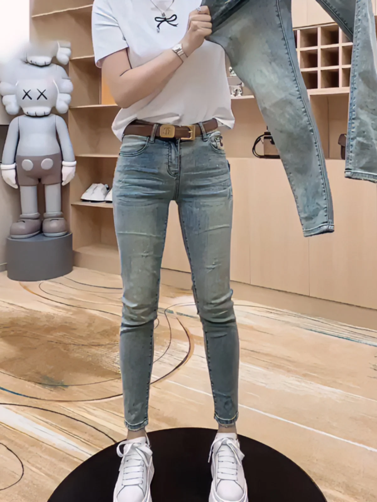 High Waist Slim Fit Jeans Women's Spring 2024 New plus Size Elastic Versatile Slimming Ankle Length Straight Leg Jeans
High Waist Slim Fit Jeans Women's Spring 2024 New plus Size Elastic Versatile Slimming Ankle Length Straight Leg Jeans